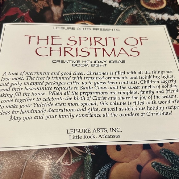 Vintage Spirit of Christmas Creative Holiday Ideas 2 pc set together 93-94 - Picture 3 of 9